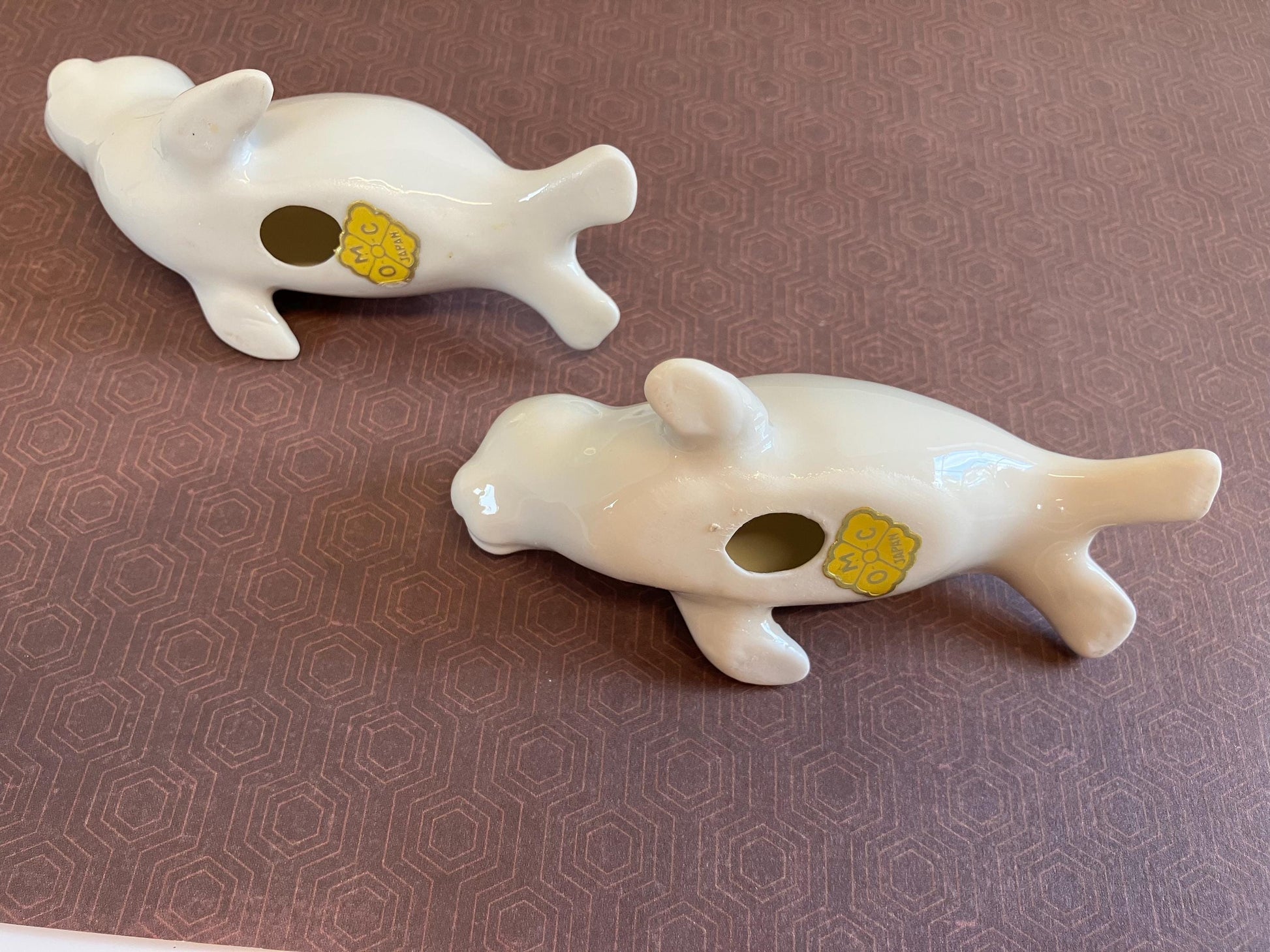 Vintage Ceramic Seal Pups by OMC