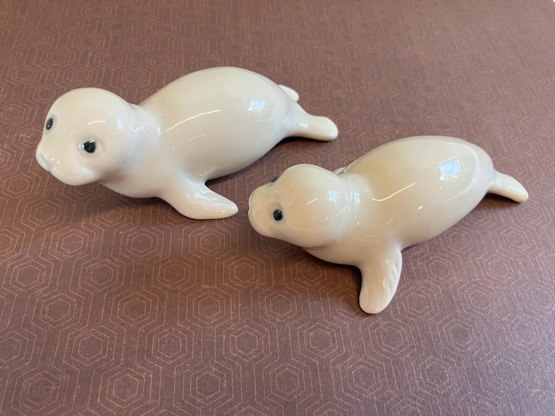 Vintage Ceramic Seal Pups by OMC