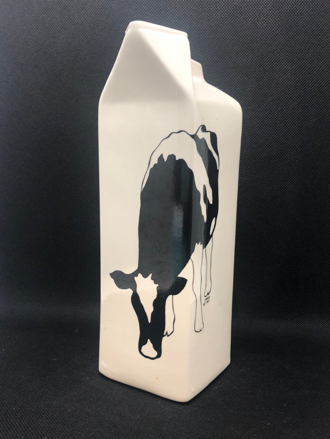 Holsteins by Margot Ceramic Milk Carton with Cow