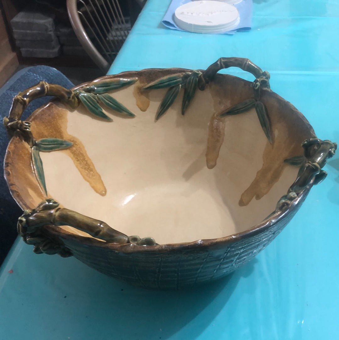 Large Bowl w/ Bamboo design